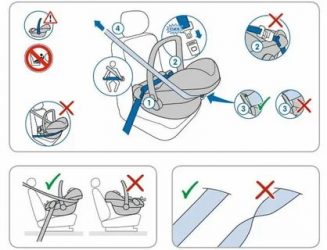Как правильно крепить детское автокресло?
