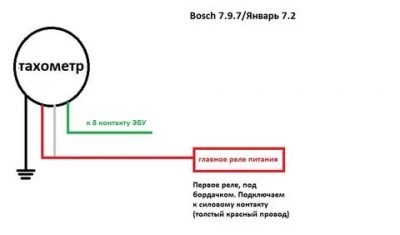 Как подключить тахометр на инжекторный двигатель?