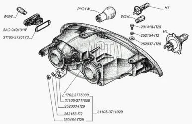 Регулировка фар газ 31105 своими руками