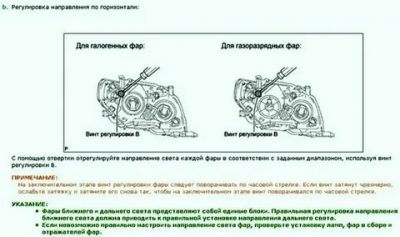 Как настроить фары самостоятельно на тойоте?