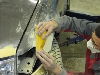 Как правильно наносить шпаклевку на авто?