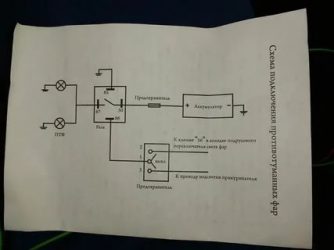 Подключение кнопки противотуманных фар приора