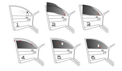 Как правильно клеить съемную тонировку?