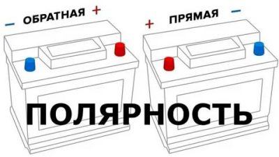 АКБ обратная полярность что это?