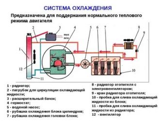 Из чего состоит система охлаждения двигателя?