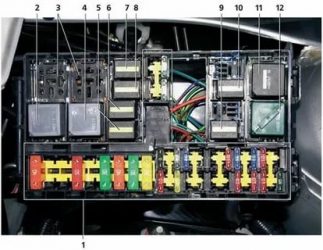 Реле стартера форд фокус 1 где находится?