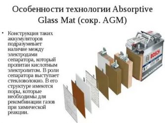 Технология agm в аккумуляторных батареях что это?