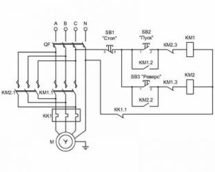 Как сделать реверс на трехфазном двигателе?