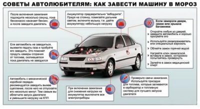 Как правильно заводить автомобиль в мороз?