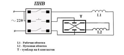 Как сделать реверс на однофазном двигателе?