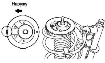 Как правильно собрать стойку амортизатора toyota?