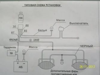 Как подключить доп фары на авто?