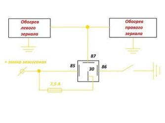 Как правильно подключить обогрев зеркал?