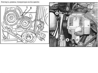 Подтянуть ремень генератора киа спектра